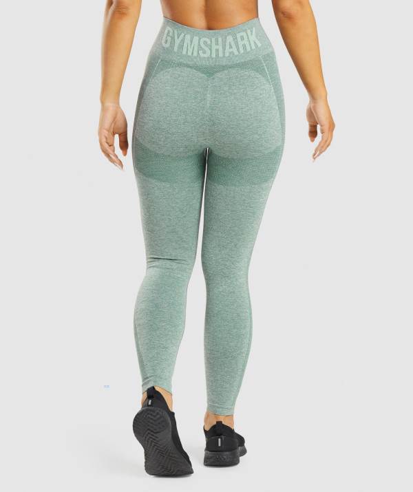 Damske Legíny Gymshark Flex High Waisted Zelene | VD0647152